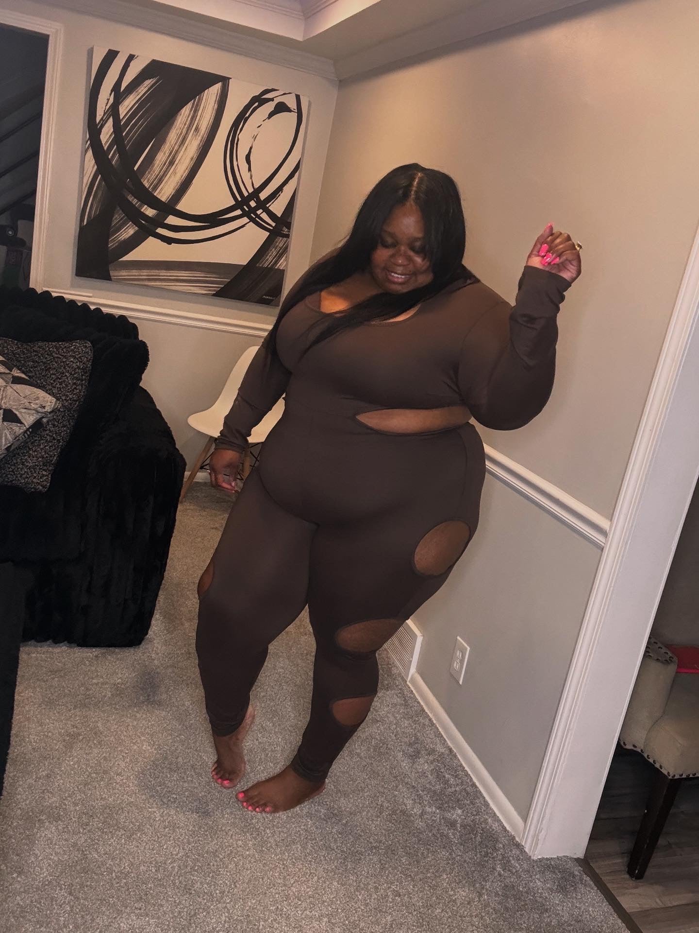 Brown sugar jumpsuit