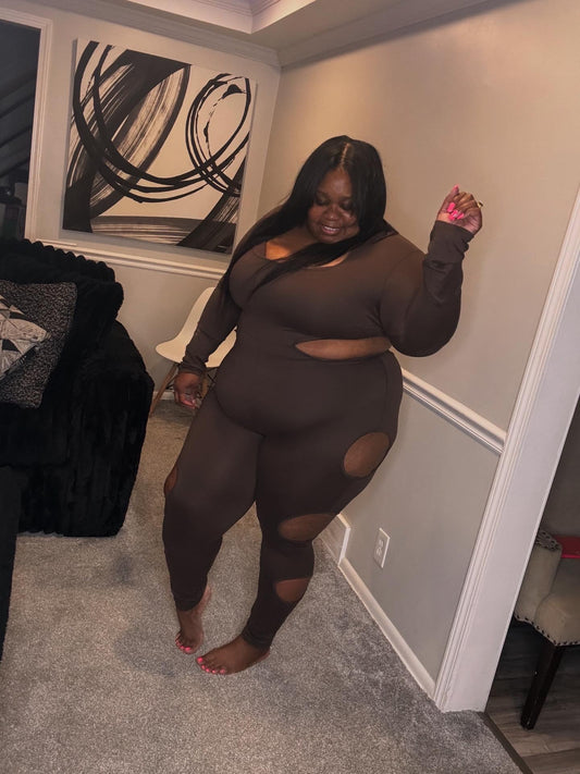 Brown sugar jumpsuit